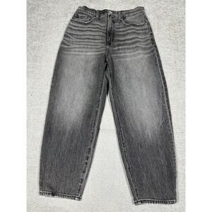 Evereve High-Rise Vintage Black Washed Jeans